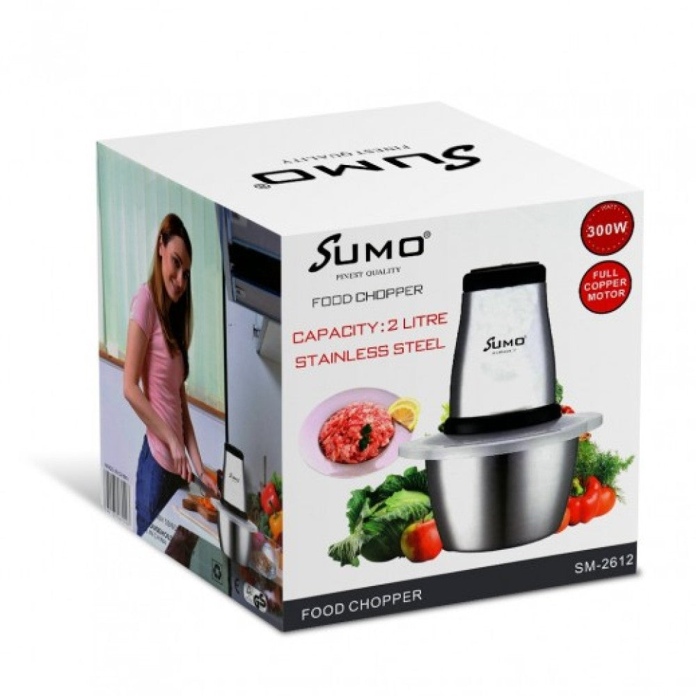Sumo 300w Powerful Motor Electric Food Chopper -3 Liters Sumo 300w Powerful Motor Electric Food Chopper -3 Liters